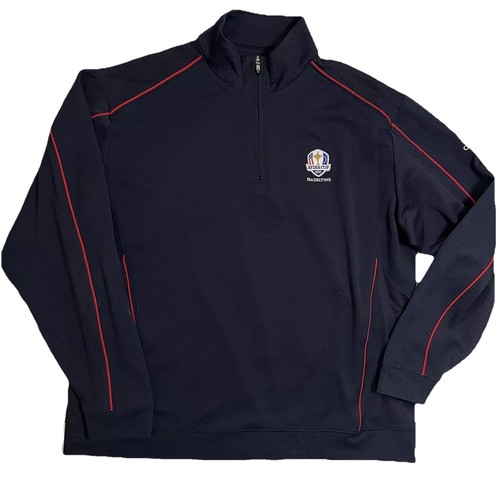 Pull Homme Cutter & Buck 1/4 Zip Ryder Cup 2016 - Taille XL, Rose, DriTec