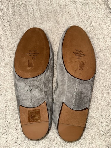 Scarpe ballerine Polo Ralph Lauren scamosciate pony grigie made in Spain 6 B $398 - Foto 6 di 7