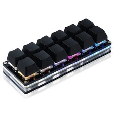12-Key Mechanical Macro Keyboard USB-C Wired Programmable Gaming Keypad (77 kar