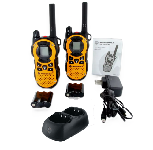 Motorola TalkAbout T5200 AA 2 millas 14 canales FRS radio bidireccional (par