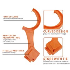 2Pcs ABS RV Sewer Hose Wrench Multi Tool Male Female Fitting Wrench For 3in 4in