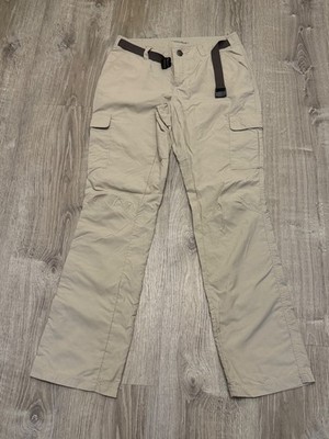 Columbia Pants Women's Size 6 tan khaki Titanium Omni-Shield Belted Cargo Hiking