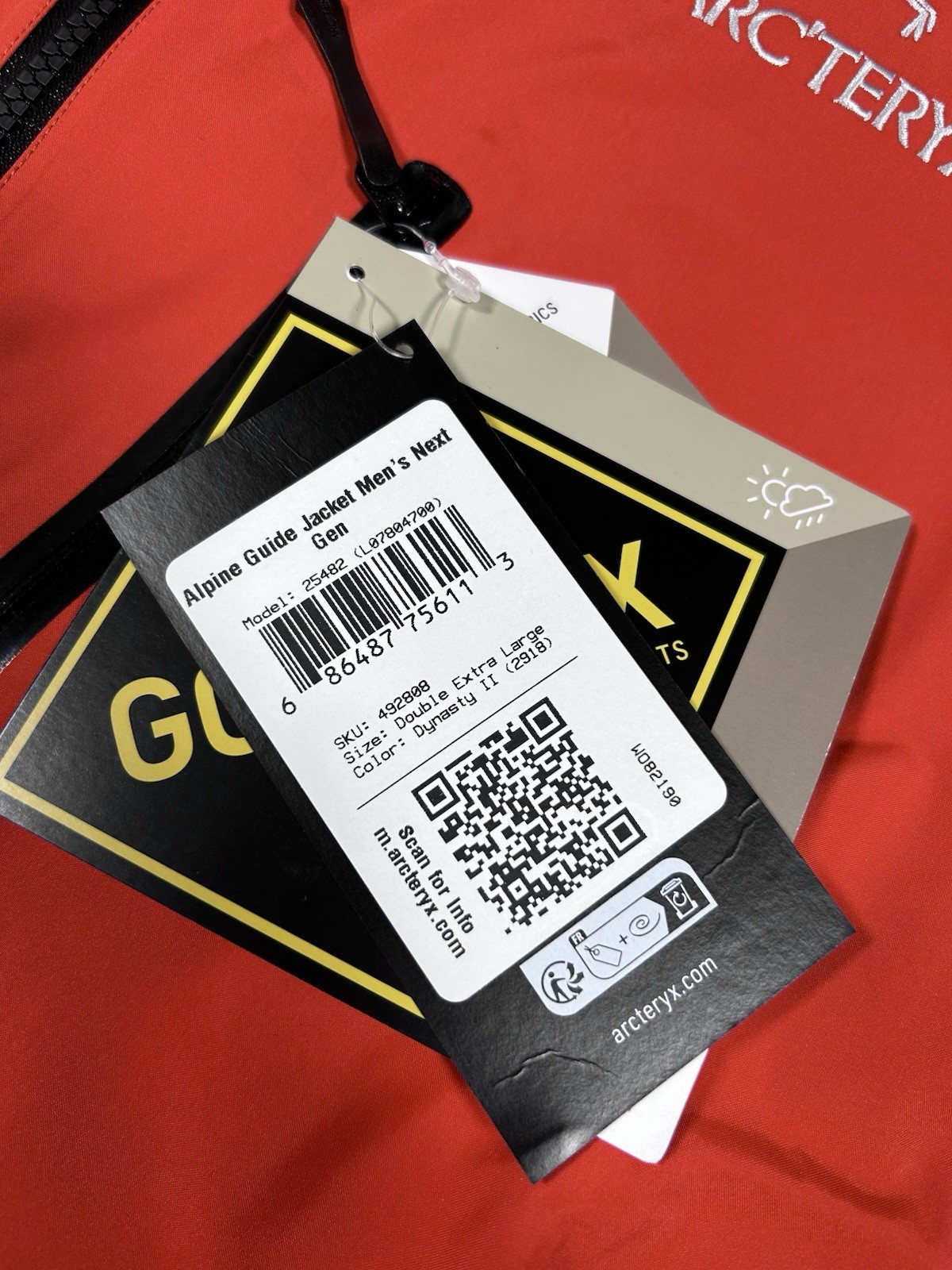 Arc'Teryx Pro Alpine Guide Jacket Men's 2XL Red N80d Most Rugged 3L Gore-Tex Pro image 4