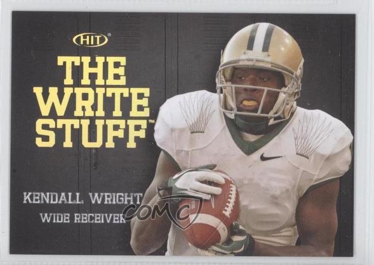2012 SAGE Hit The Write Stuff Gold Kendall Wright #WS20 Rookie RC 0q4