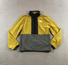 The North Face Fleece Sweater Youth 10 Medium Mustard Yellow