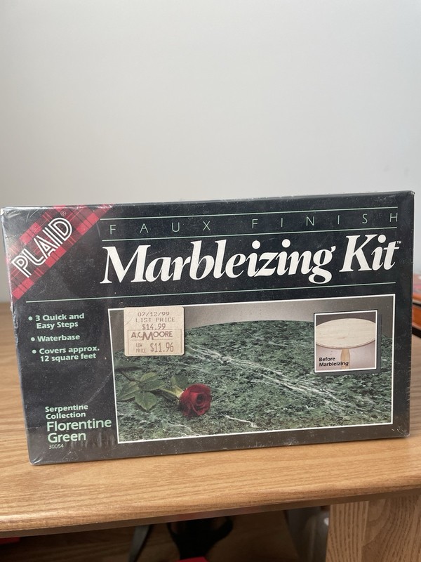Plaid Marbleizing Kit Faux Finish New Florentine Green New In Box Nw3