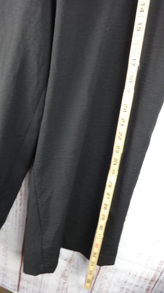 Pantalones de Carrera Nine West Para Mujer Grandes Negros Elastizados Pierna Ancha Oficina Informales Usados en Excelente Condición Foto 4 de 4