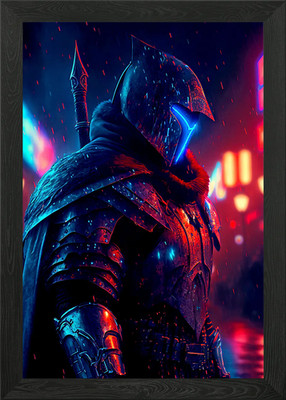 Fantasy Warrior Framed Wall Art Poster Canvas Print Picture