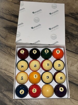 Aramith Belgian Billiard Pool Balls 2 1/4'' Made in Belgium By Saluc Box Standard