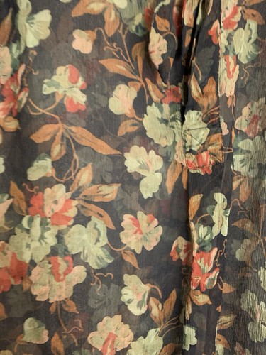 Polo Ralph Lauren Size 2 Floral Layered Top 100% Silk Blouse Peasant - Picture 5 of 10