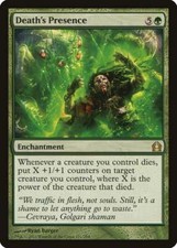 Death's Presence Return to Ravnica HEAVILY PLD Green Rare MAGIC CARD ABUGames