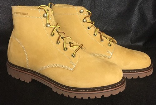 Men's Wolverine Plainsman Boots Honey Nubuck W40252 Size 10.5 New