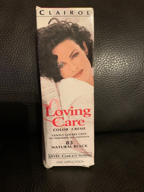 2x Clairol Loving Care Natural Instincts 83 Black Hair Color For