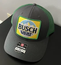 Busch Light For The Farmers Latte Trucker Hat Richardson 112 Cap Vintage Style