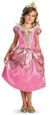 Aurora Shimmer Deluxe Pink Disney Princess Fancy Dress Halloween Child Costume