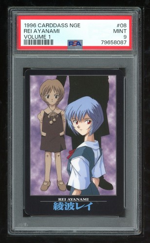 Evangelion Carddass 1 08 Rei Ayanami 1st 1996 Card #8 Japanese PSA 9 79658087 - Bild 1 von 2