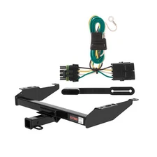 88 - 99 Chevrolet K1500 With dual exhaust Curt 2", Class 3 Trailer Tow Hitch + 4