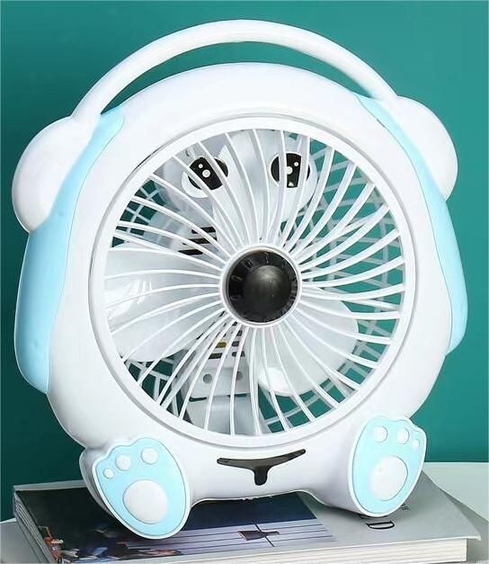 Ventilador De Mesa 3 Aspas En Forma De Perro Silencioso Colorido 8" Sus