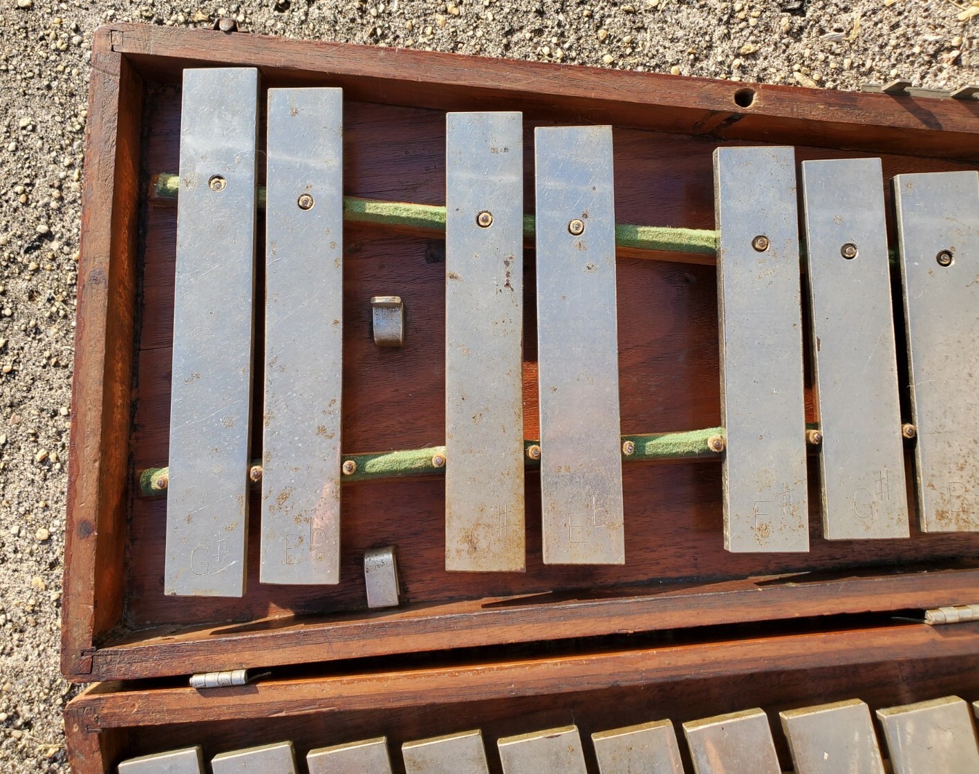 Antique Leedy Steel Xylophone w/ Wood Case & Stand SUPER COOL & UNIQUE