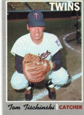 TOM TISCHINSKI 1970 TOPPS CARD #379 TWINS VG-EX  A76