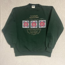 Vintage 90s Tultex Sunflower Green Sweatshirt Womens Size XL USA
