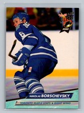 1992 Fleer Ultra Rookie RC Nikolai Borschevsky #418 Toronto Maple Leafs
