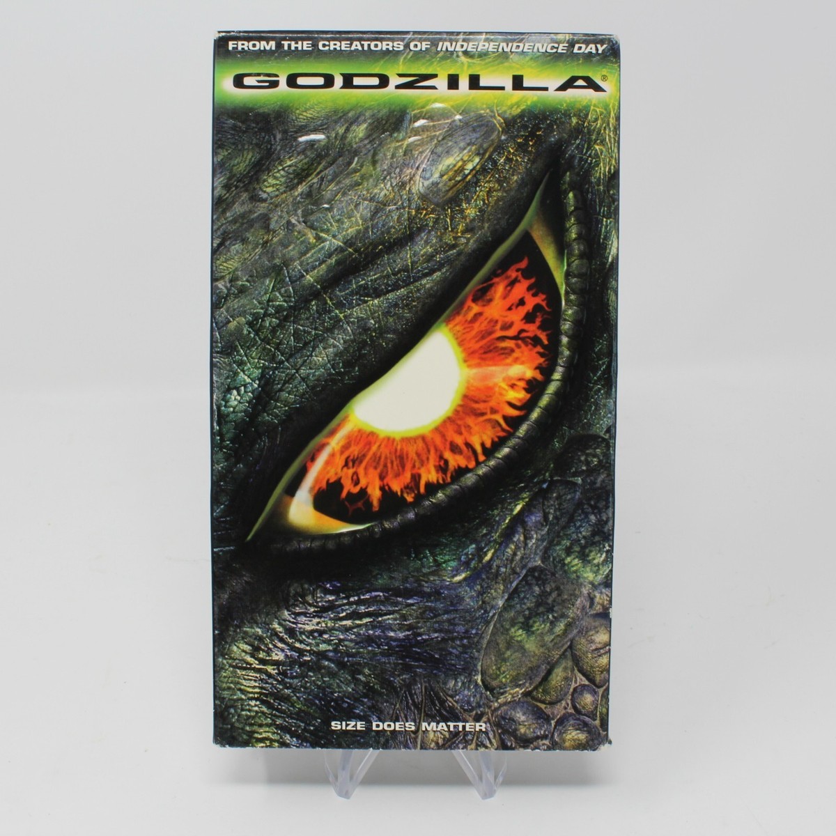 Godzilla VHS Tape 1998 Vintage Film Video Matthew Broderick Hank