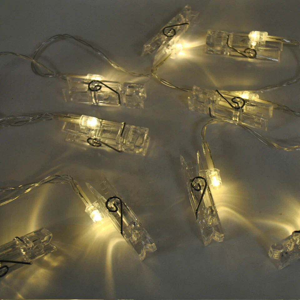 Battery Powered Photo Hanging Clip Fairy Lights 15 LED 2.5M - Image 4 of 4