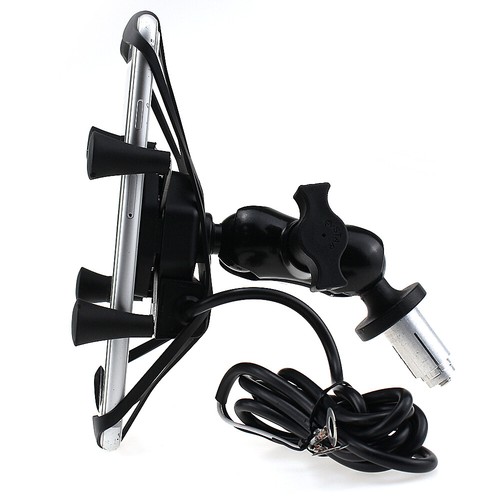 Deluxe 16mm Stem Sports Bike Phone Mount fits Suzuki GSX-R600 (2007 onwards) (sku 41427)