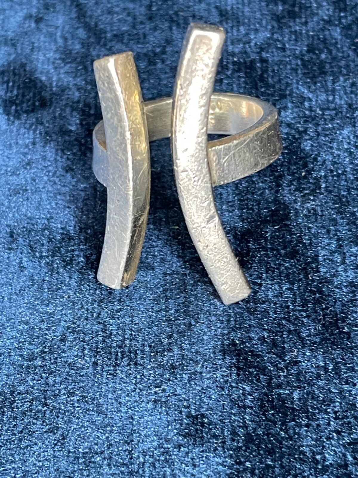 Solid Sterling 925 Mexico marked Silver Ring Size… - image 3