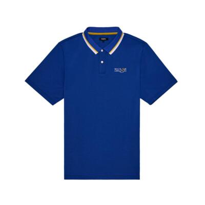 Genuine Malbon Golf [SPRING COLLECTION] Grass Pique Polo T-Shirt BLUE (MAN)