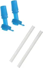 CamelBak Kids Bottle Accessory 2 Bite Valves/2 Straws (Ice Blue)
