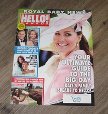 Hello Canada magazine Kate Middleton DR OZ Kristin Davis ANDY Murray KATY Perry