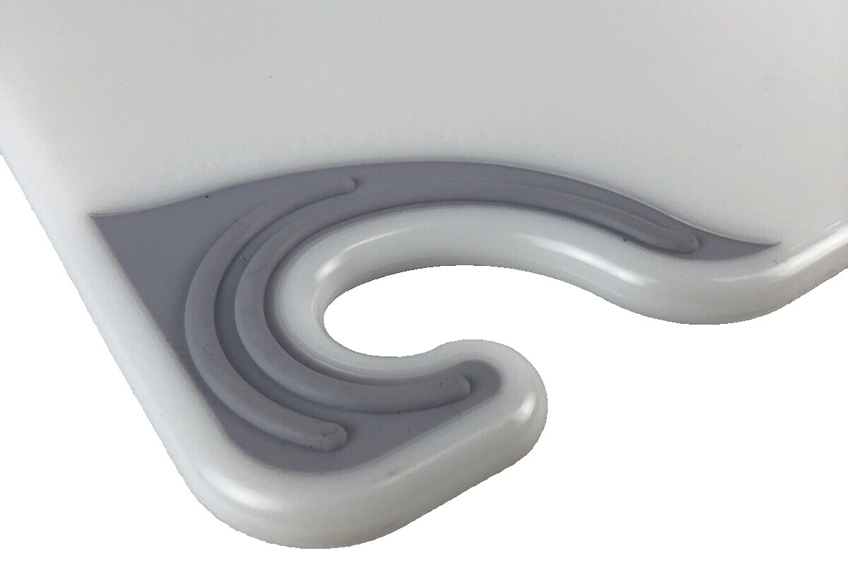 San Jamar CBG182412WH Saf-T-Grip 18 x 24 White Cutting Board"