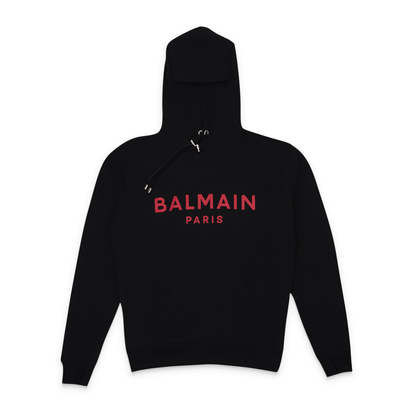 ЧЕРНО-КРАСНАЯ ТОЛСТОВКА С КАПЮШОНОМ BALMAIN С ЛОГОТИПОМ NWT РАЗМЕР XL 995 ДОЛЛАРОВ США 104890₽