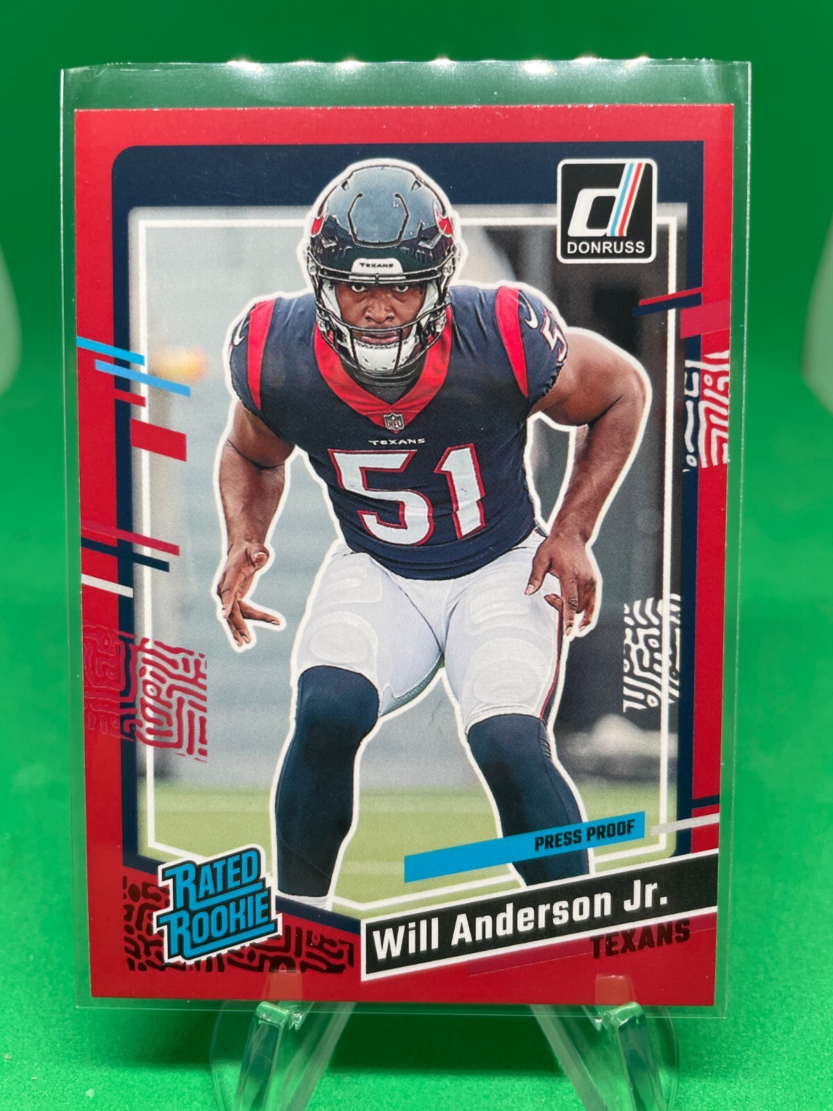 2023 Donruss #342 Will Anderson Jr. Red Press Proof RC Houston Texans
