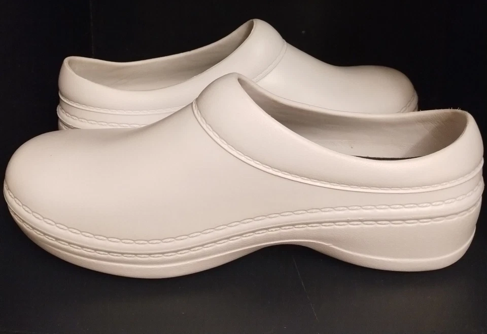 Zuecos cómodos de enfermería Landau Foot Wear RX blancos sin cordones M’s10/W’s12 Foto 4 de 4