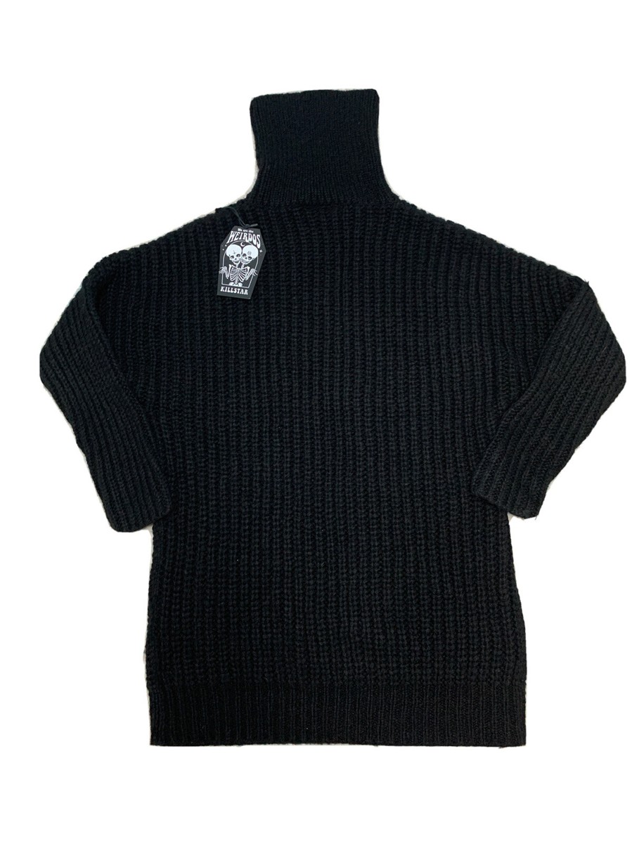 KILLSTAR We Are The Weirdos Aeon Knit Sweater Black Long XL KILLSTAR We Are The Weirdos Aeon Knit Sweater Black Long XL