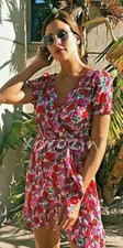 NWT ZARA FLORAL PRINT WRAP DRESS 2587/053