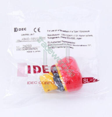 1PC New IDEC Emergency stop push button switch AB6E-3BV01PRM 16mm 5A