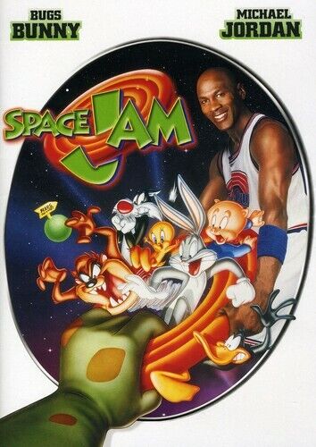 Space Jam - DVD Michael Jordan Wayne Knight Theresa Randle Bugs Bunny Taz - Afbeelding 1 van 1