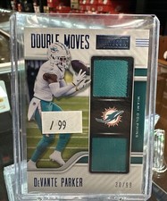 2021 Playbook Devante Parker Double Moves Patch /99 Miami Dolphins