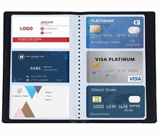 Leather Professional Business Card Book Holder Organizer,300 Cards Capacity