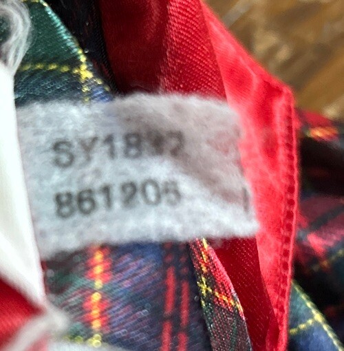 Kathryn Pajama Set Red Plaid Women Size Medium Vintage Christmas Silky Vintage