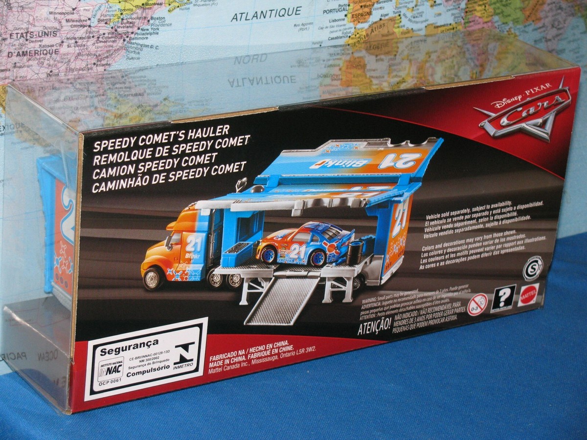 DISNEY PIXAR CARS SPEEDY COMET'S HAULER BLINKR 21 ***BRAND NEW