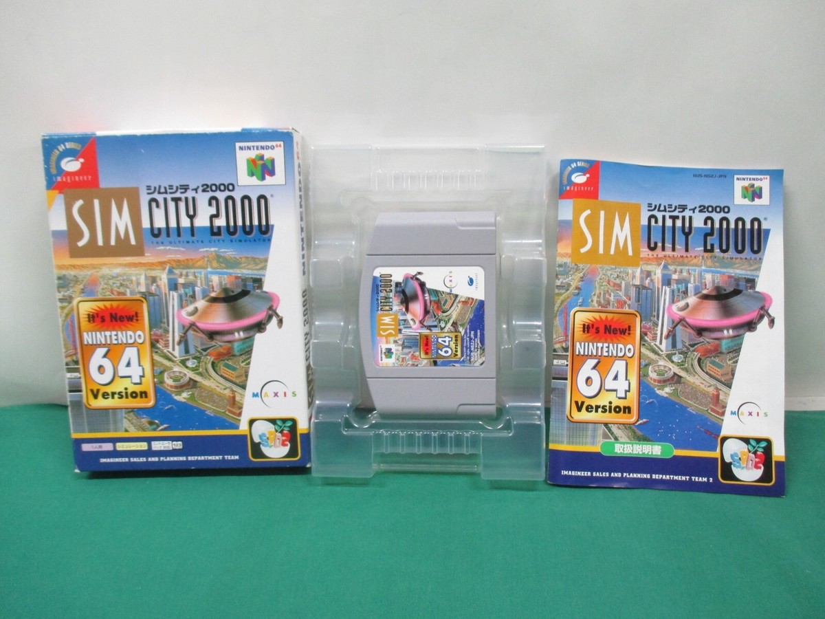 N64 -- SIM CITY 2000 -- Boxed. Nintendo 64, Japan Game