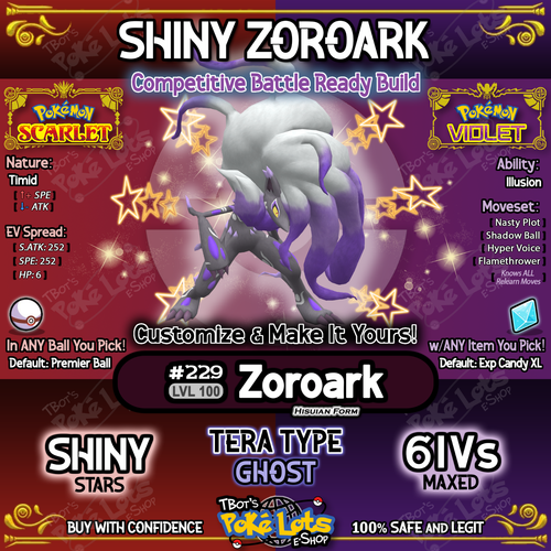 Hisuian Zoroark Event Aus DLC POKEMON SCARLET VIOLET