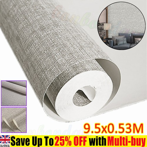 Grey Textured Linen Wallpaper Embossed Light Grey Hessian Textured Wall