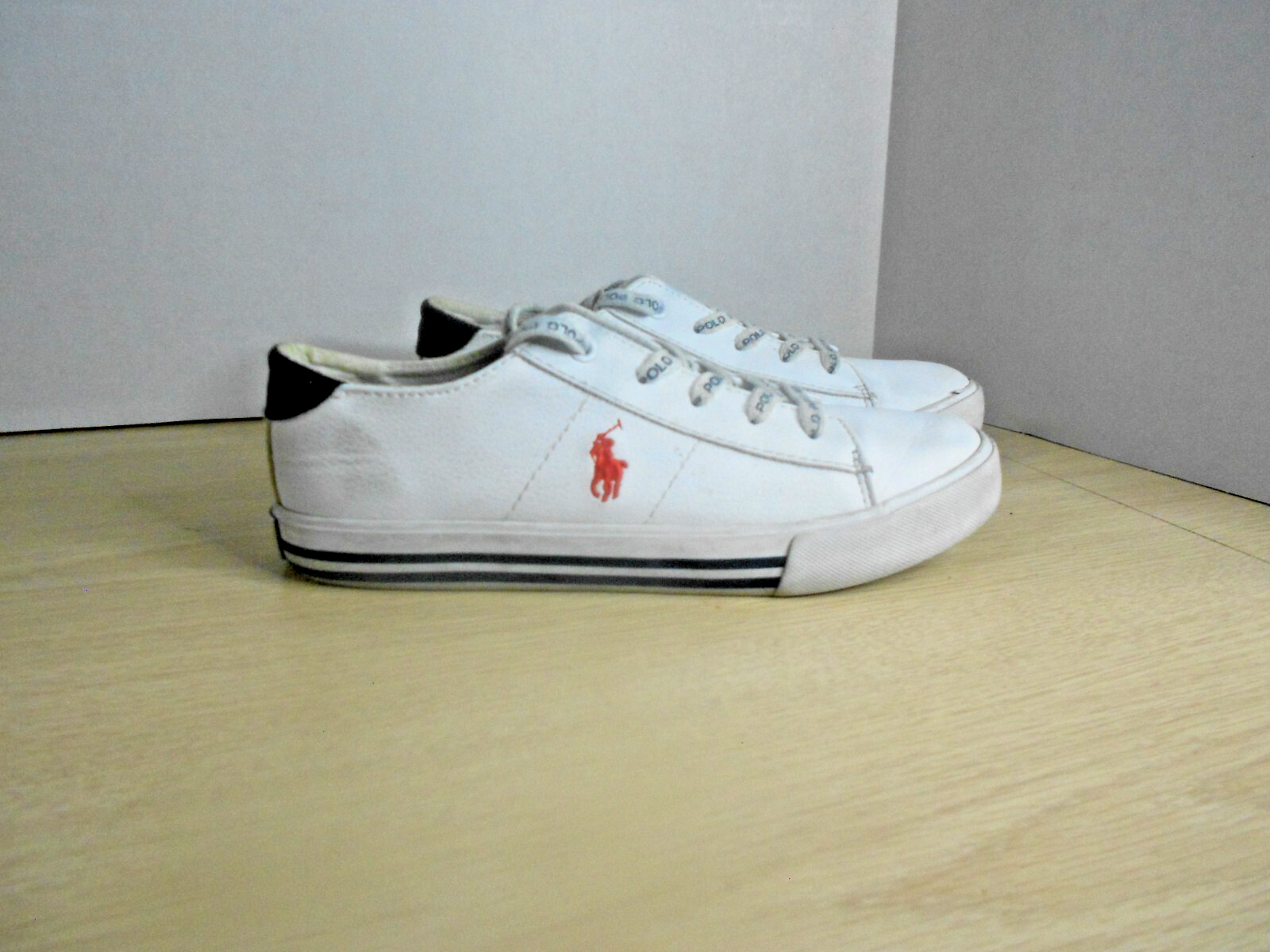 PONY Polo Ralph Lauren Fantor IV Sneakers Basse Donna Taglia 3 Ecopelle Bianca