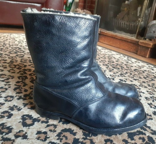 VTG 1950s 60s MOTORCYCLE BOOTS HAWKINS 